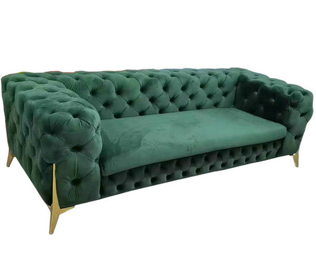 blue chenille sofa