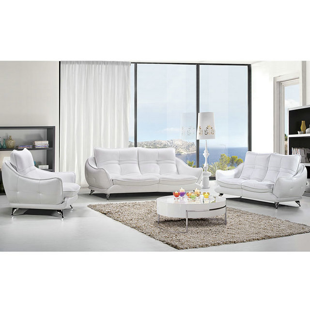 White Leather Couch