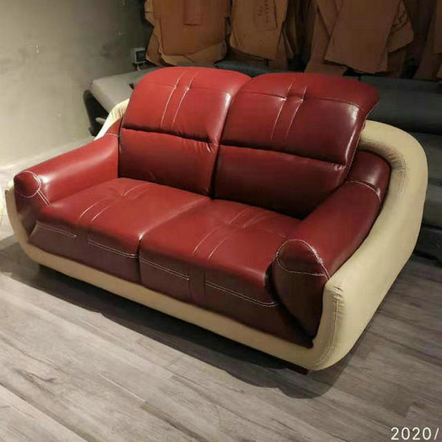 Modular Leather Sofa Foshan Kika, Genoa Red Leather Sofa