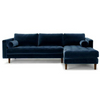 Blue Velvet Chesterfield Sofa