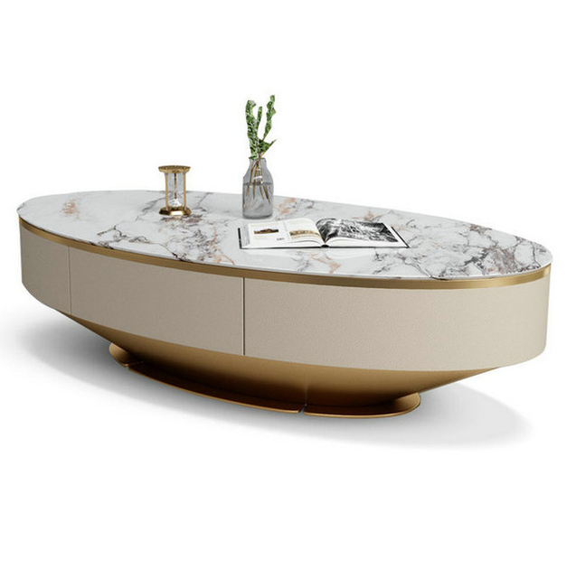 Gold Metal Coffee Table